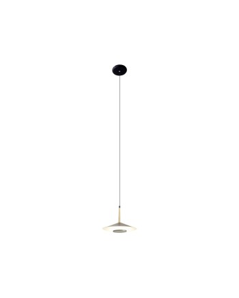 ORION * COLGANTE LED NEGRO/CUERO  1L*8W 3000K